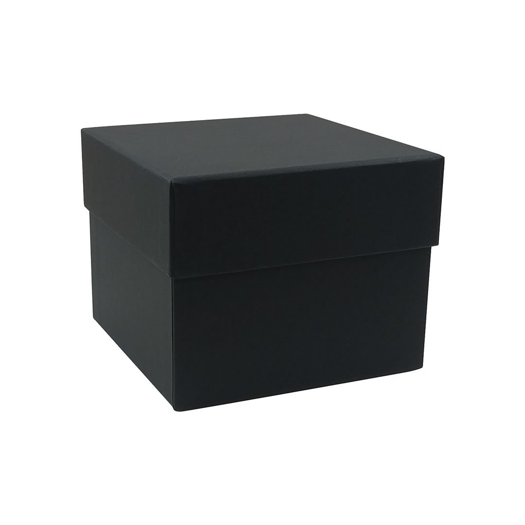 Magnetic Gift Boxes - Matte, 8 x 8 x 3 1/8, Black - ULINE - Carton of 10 - S-24511BL