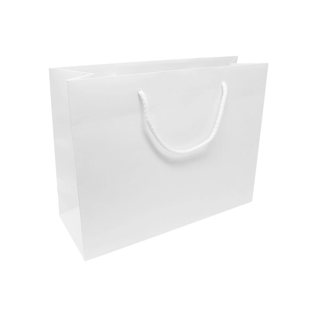 Matt Laminated Rope Handle Paper Bags, 33 cm wide | APL Packaging