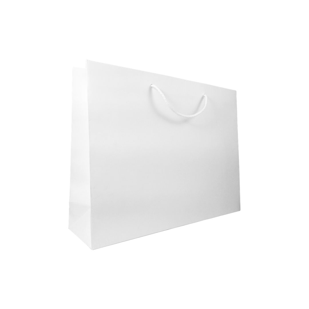 Matt Laminated Rope Handle Paper Bags, 42 cm wide | APL Packaging