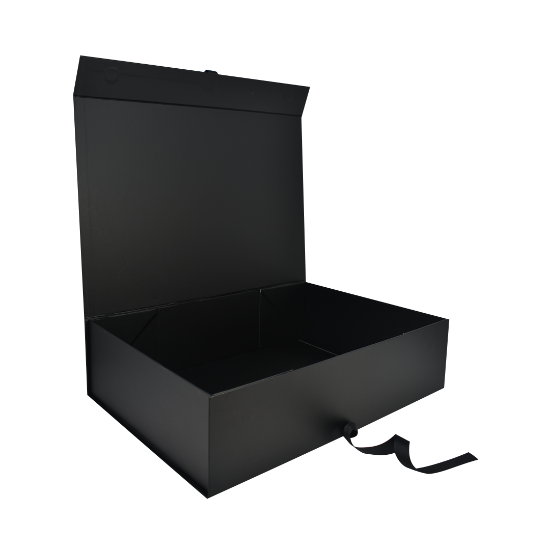 GIFT BOX BLACK Empty Magnetic 22x16x10 Large Small £11.90 - PicClick UK